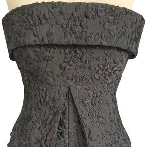 Giorgio Armani Gray Textured Crop Top